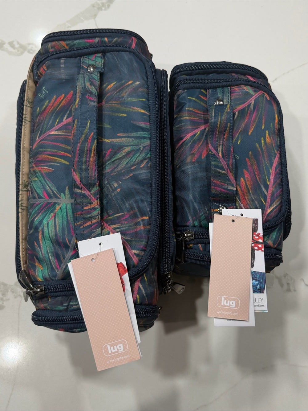NWT Set of Lug Trolley & Mini Trolley Cosmetic Cases